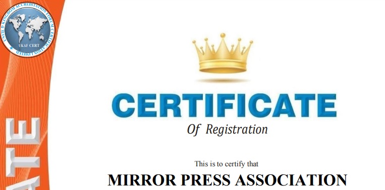 ISO 9001 MIRROR PRESS ASSOCIATION